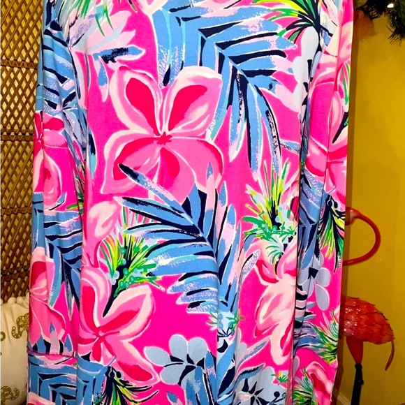 Lilly Pulitzer NWT Kaisley Dual Neck Dress Pretty In Pink Size L,XL,XXL - Picture 8 of 13